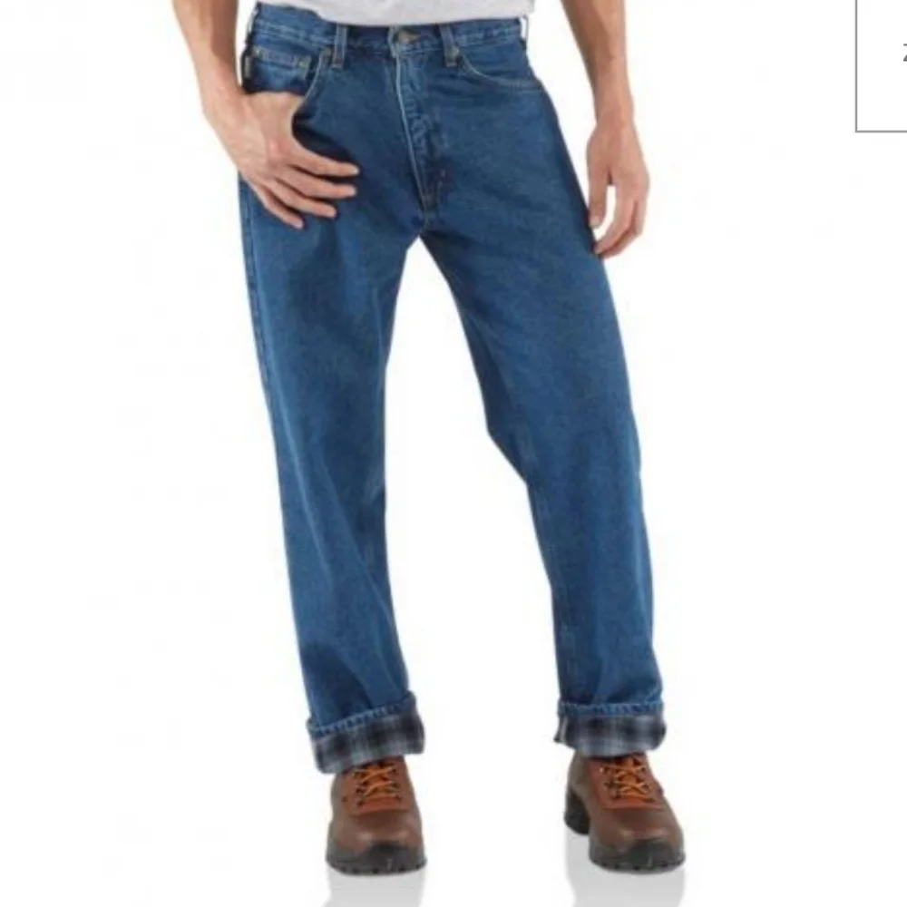 Carhartt - Flannel Lined Straight Leg Relaxed Fit Jean
